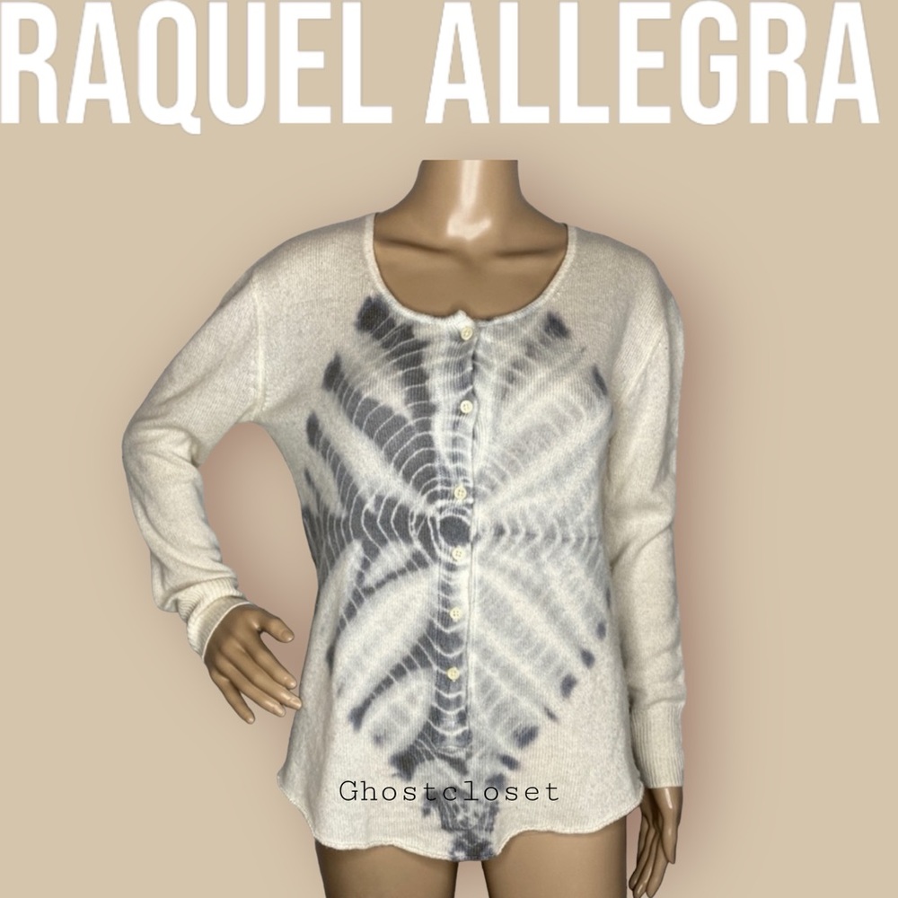 Raquel Allegra tie dye cashmere sweater